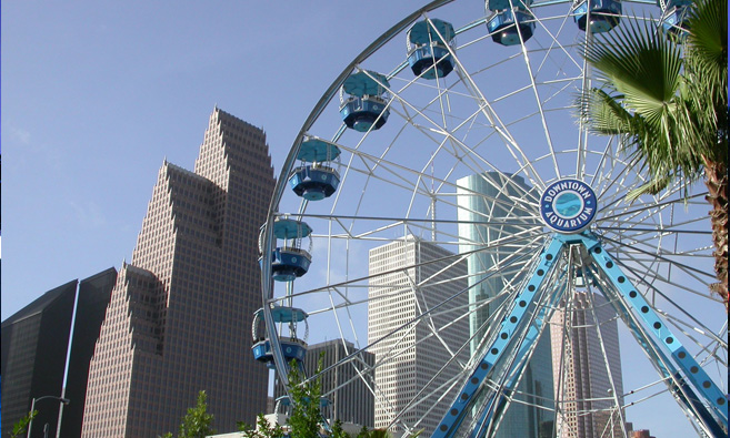 Downtown Aquarium Houston Ferriss Wheel